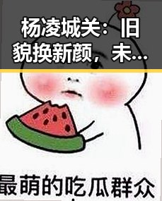 杨凌城关:旧貌换新颜,未来无限可能✨